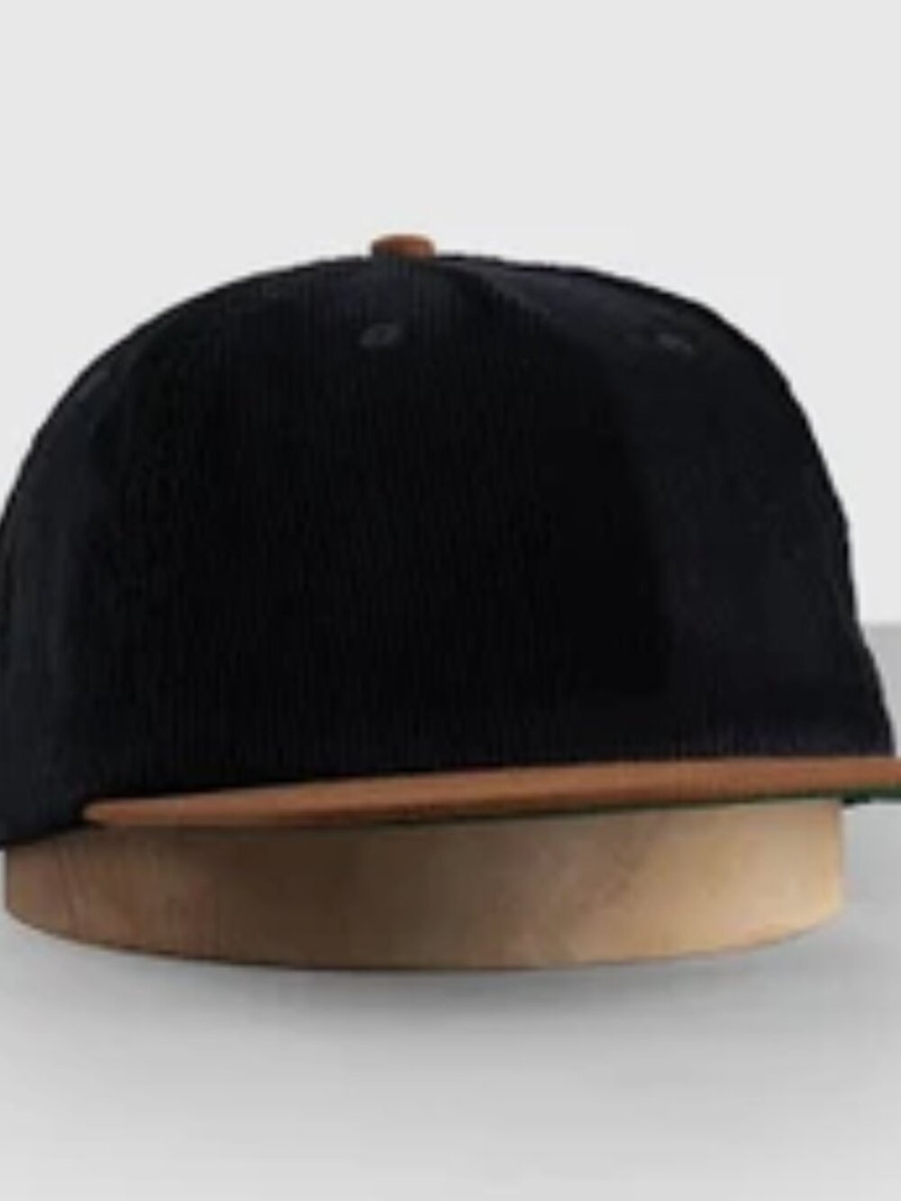 Corduroy 100% Cotton Baseball Cap 100% Genuine Leather Suede Peak NWOT UNISEX